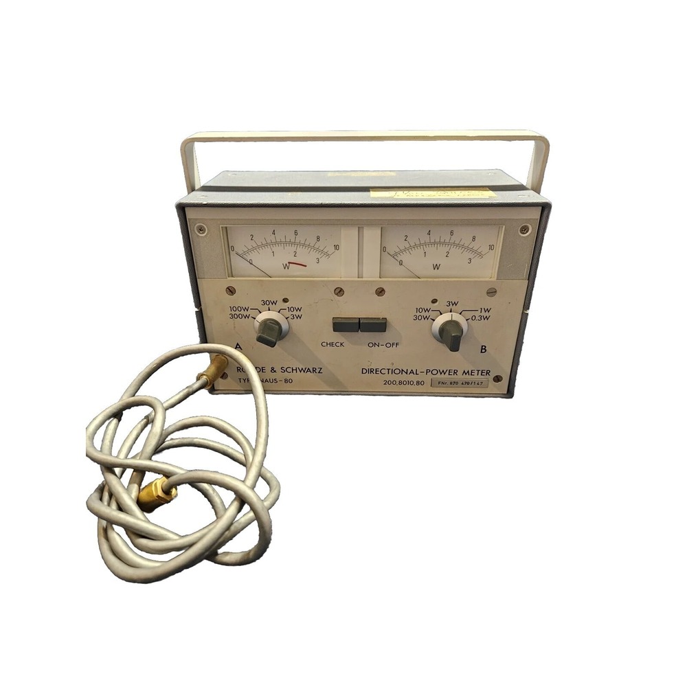Rohde &‎ Schwarz NAUS 80 Directional Power Meter Not Tested